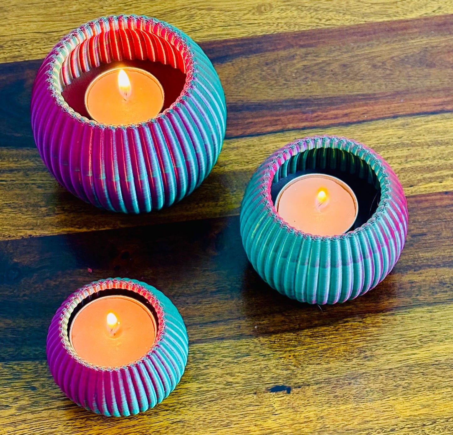 Candle Light Holder Set (3 Pieces)