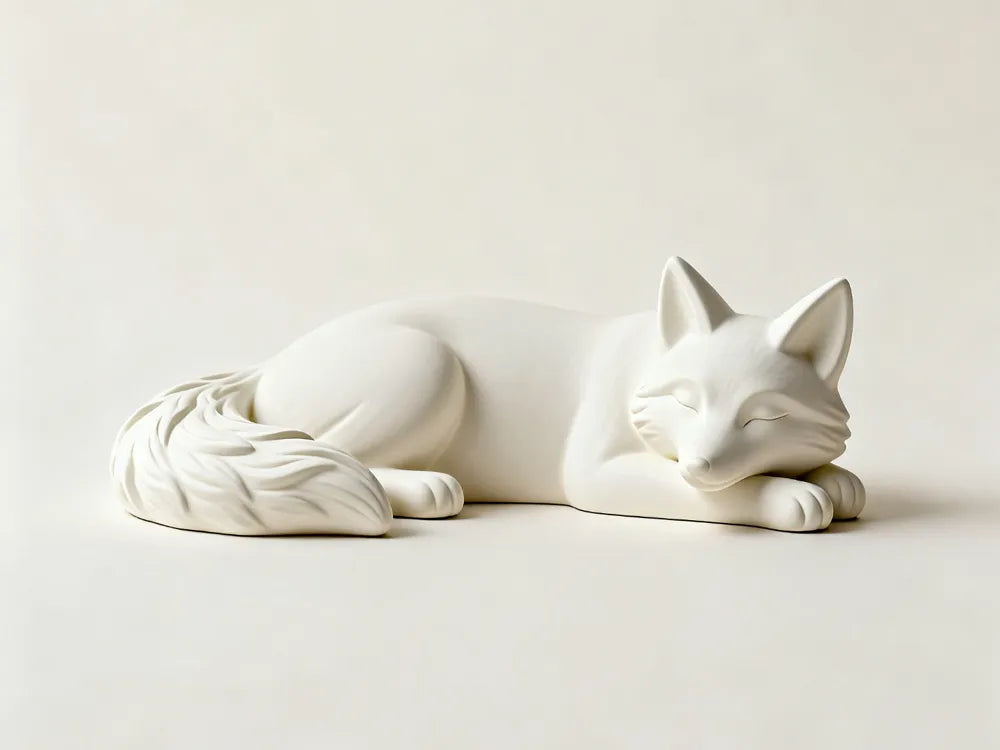 Paintable Fox Figurine